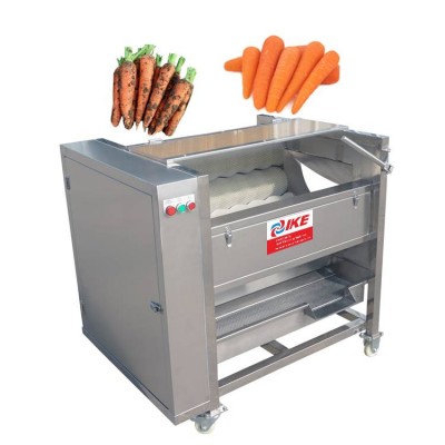 Soft Brush Rolling Cleaning Polishing Machine For Fruit Vegetable Potato Taro