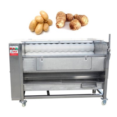 Automatic Electric Lotus Root Peeler Kitchen Ginger Cleaning Peeler Price Potatoes Washing And Peeling Machine