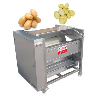 Commercial Fruit Scrub Lemon Polishing Potato Food Cleaning Machine