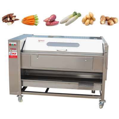 Commercial Handy Electric Brush Clean Potato Washing And Peeling Machine Taro Ginger Washing Peeeling Equipment